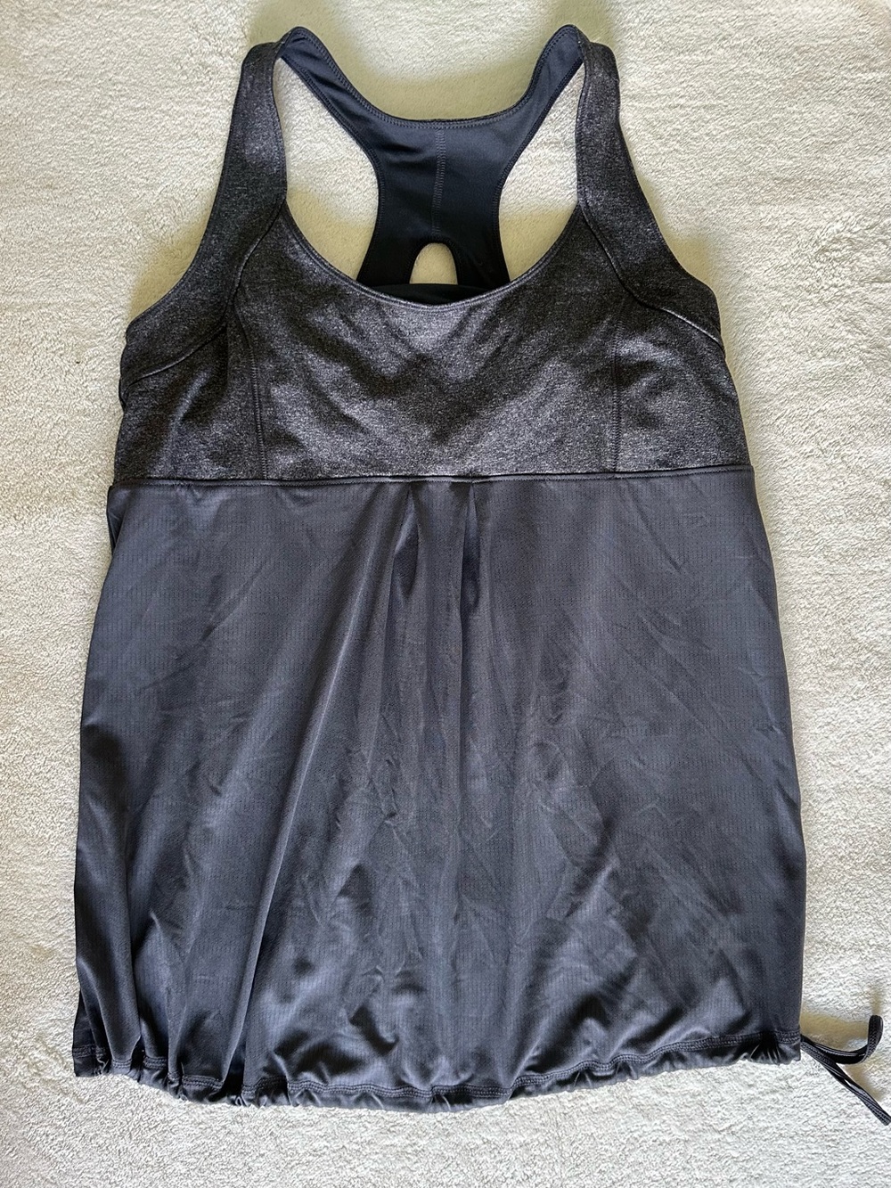 Old Navy Dark Gray Loose Fit Racerback Tank